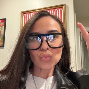 Statement Oversized Black Frames Glasses